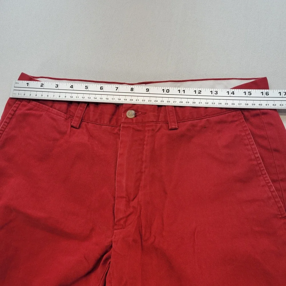 Polo Ralph Lauren Chino Pants Mens 33x32 Red Slim Fit Cotton Twill Flat Front